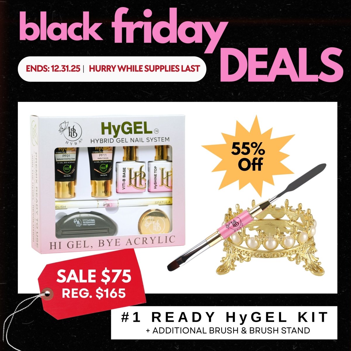 BLACK FRIDAY SALE - 1 READY HyGEL® KIT 55% OFF - HYBA BEAUTY